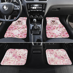 African American Breast Cancer Warrior Black Queen Car Mats Floral Pink Ribbon Watercolor Butterfly Hope Art