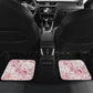 African American Breast Cancer Warrior Black Queen Car Mats Floral Pink Ribbon Watercolor Butterfly Hope Art