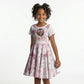 African American Breast Cancer Warrior Black Queen Kid Short Sleeve Dress Floral Pink Ribbon Watercolor Butterfly Hope Art