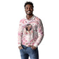African American Breast Cancer Warrior Black Queen Long Sleeve Polo Shirt Floral Pink Ribbon Watercolor Butterfly Hope Art