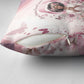 African American Breast Cancer Warrior Black Queen Pillow Cover Floral Pink Ribbon Watercolor Butterfly Hope Art