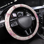 African American Breast Cancer Warrior Black Queen Steering Wheel Cover Floral Pink Ribbon Watercolor Butterfly Hope Art