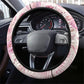 African American Breast Cancer Warrior Black Queen Steering Wheel Cover Floral Pink Ribbon Watercolor Butterfly Hope Art