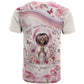 African American Breast Cancer Warrior Black Queen T shirt Floral Pink Ribbon Watercolor Butterfly Hope Art