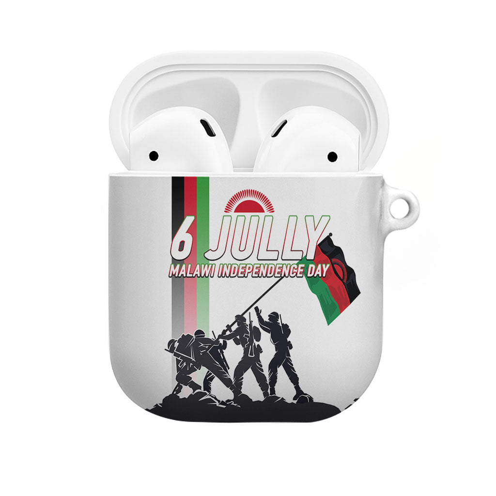 Malawi Independence Day AirPods Case Patriotic Flag Design Soldier Silhouette