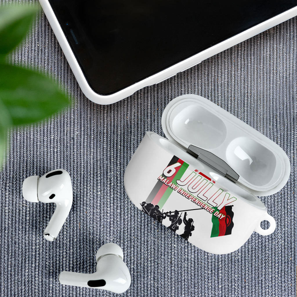 Malawi Independence Day AirPods Case Patriotic Flag Design Soldier Silhouette