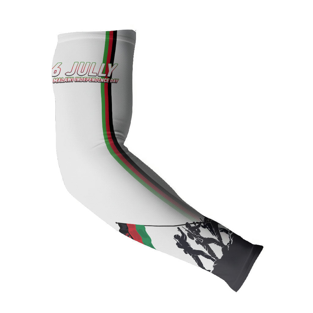 Malawi Independence Day Arm Sleeves Patriotic Flag Design Soldier Silhouette