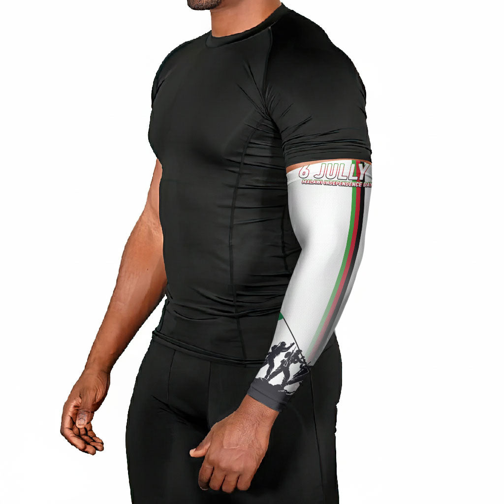 Malawi Independence Day Arm Sleeves Patriotic Flag Design Soldier Silhouette