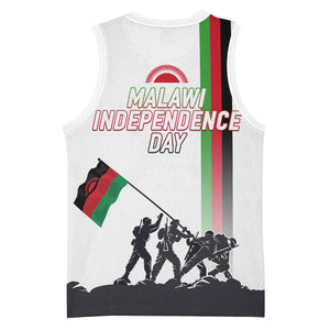 Malawi Independence Day Basketball Jersey Patriotic Flag Design Soldier Silhouette