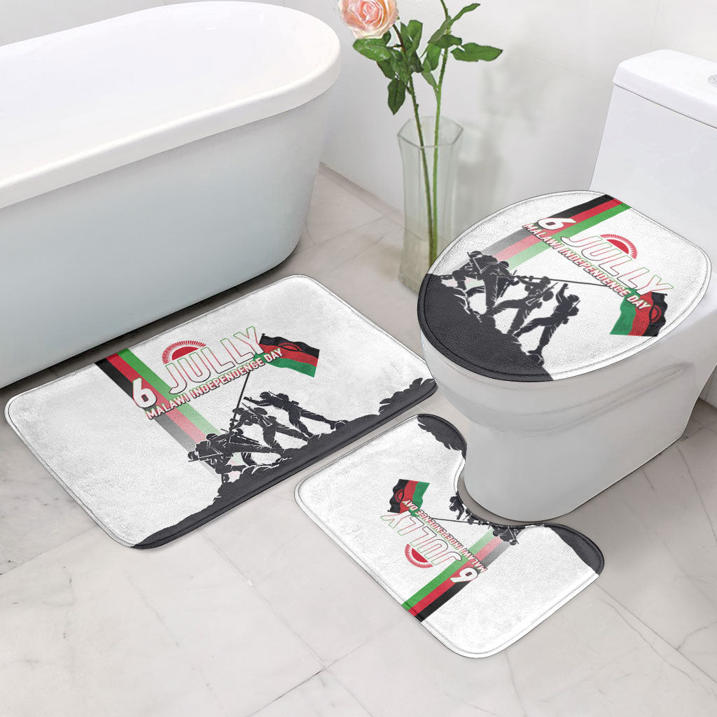 Malawi Independence Day Bathroom Set Patriotic Flag Design Soldier Silhouette