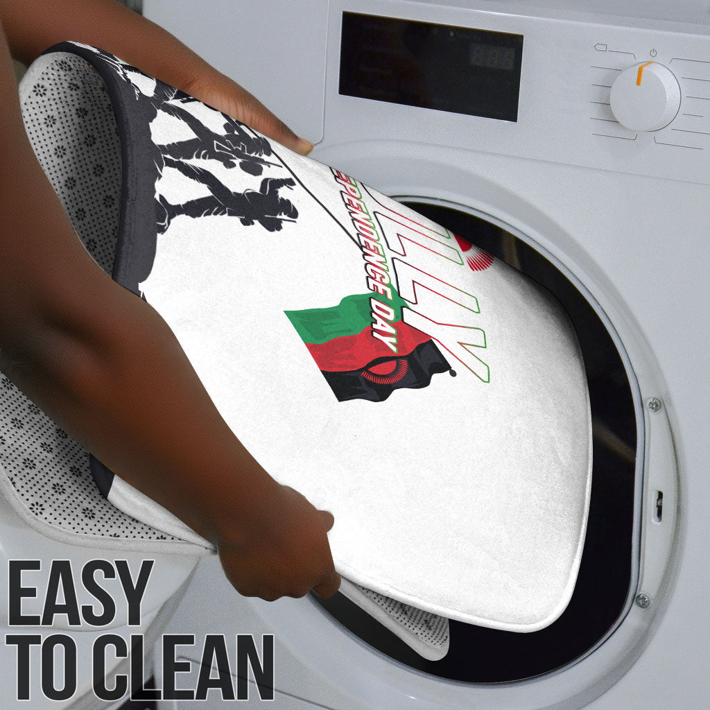 Malawi Independence Day Bathroom Set Patriotic Flag Design Soldier Silhouette