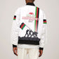 Malawi Independence Day Bomber Jacket Patriotic Flag Design Soldier Silhouette