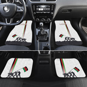 Malawi Independence Day Car Mats Patriotic Flag Design Soldier Silhouette