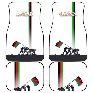 Malawi Independence Day Car Mats Patriotic Flag Design Soldier Silhouette