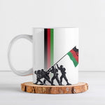 Malawi Independence Day Ceramic Mug Patriotic Flag Design Soldier Silhouette
