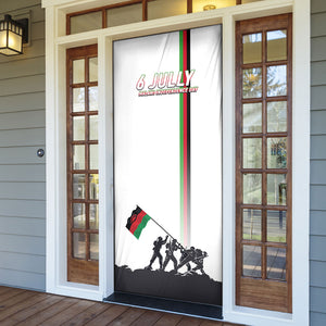 Malawi Independence Day Door Cover Patriotic Flag Design Soldier Silhouette