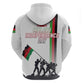 Malawi Independence Day Hoodie Patriotic Flag Design Soldier Silhouette