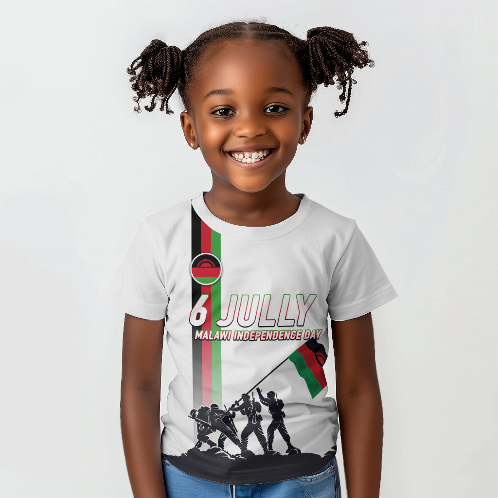 Malawi Independence Day Kid T shirt Patriotic Flag Design Soldier Silhouette