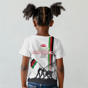 Malawi Independence Day Kid T shirt Patriotic Flag Design Soldier Silhouette