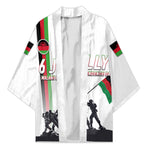 Malawi Independence Day Kimono Patriotic Flag Design Soldier Silhouette