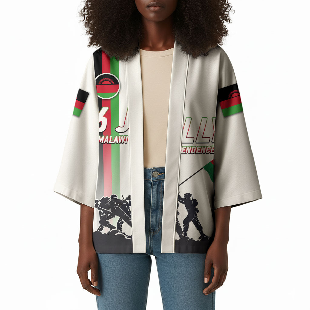 Malawi Independence Day Kimono Patriotic Flag Design Soldier Silhouette