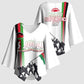 Malawi Independence Day Kimono Sleeve Blouse Patriotic Flag Design Soldier Silhouette