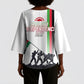 Malawi Independence Day Kimono Sleeve Blouse Patriotic Flag Design Soldier Silhouette