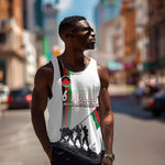 Malawi Independence Day Men Tank Top Patriotic Flag Design Soldier Silhouette