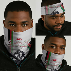 Malawi Independence Day Neck Gaiter Patriotic Flag Design Soldier Silhouette