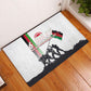 Malawi Independence Day Rubber Doormat Patriotic Flag Design Soldier Silhouette