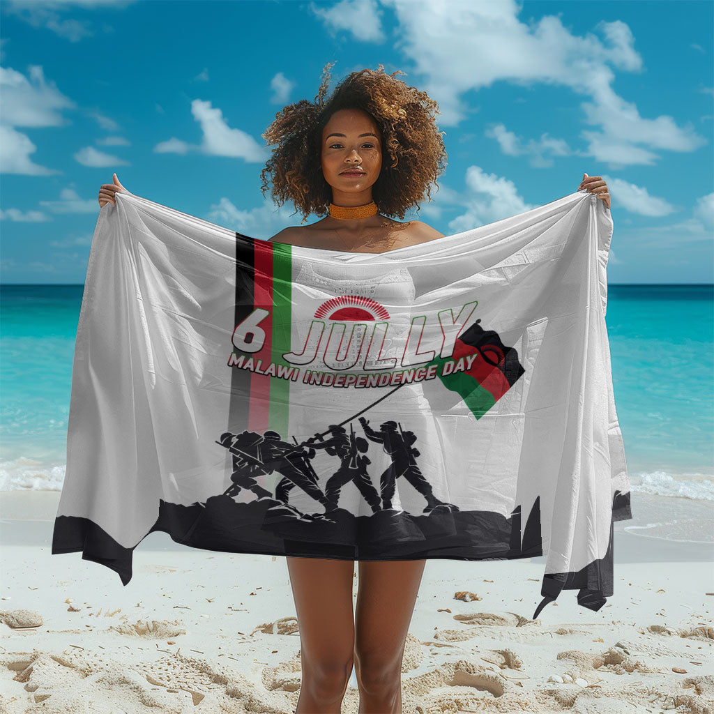 Malawi Independence Day Sarong Patriotic Flag Design Soldier Silhouette