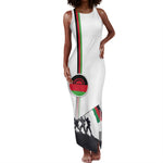 Malawi Independence Day Tank Maxi Dress Patriotic Flag Design Soldier Silhouette