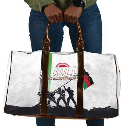 Malawi Independence Day Travel Bag Patriotic Flag Design Soldier Silhouette