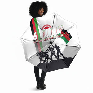 Malawi Independence Day Umbrella Patriotic Flag Design Soldier Silhouette