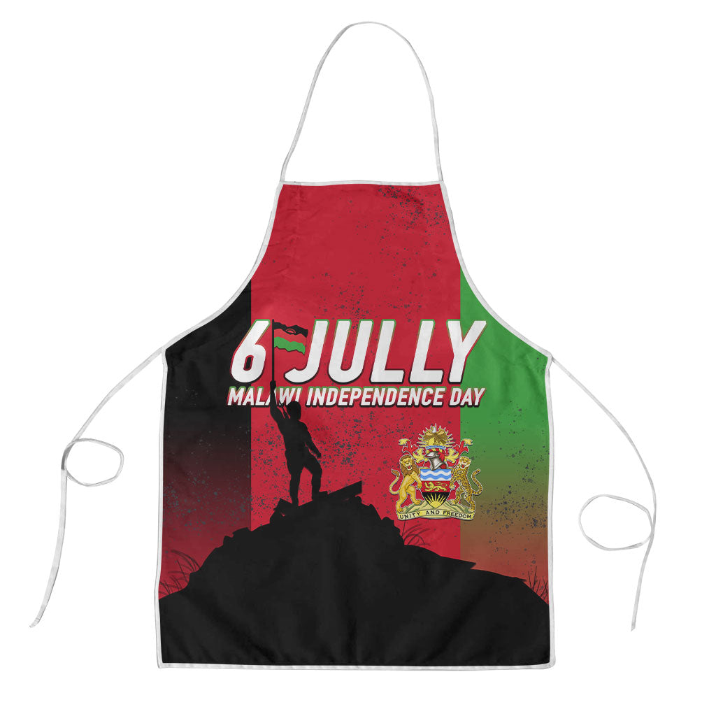 Malawi Independence Day 6 July Apron Malawian Flag Grunge Soldier