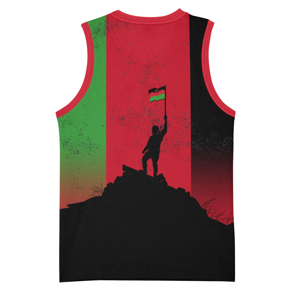 Malawi Independence Day 6 July Basketball Jersey Malawian Flag Grunge Soldier