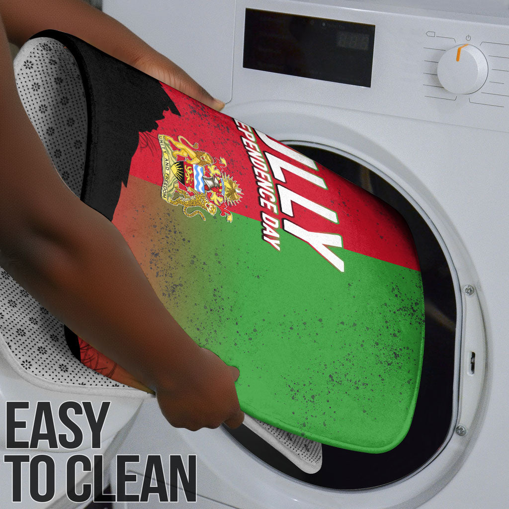 Malawi Independence Day 6 July Bathroom Set Malawian Flag Grunge Soldier