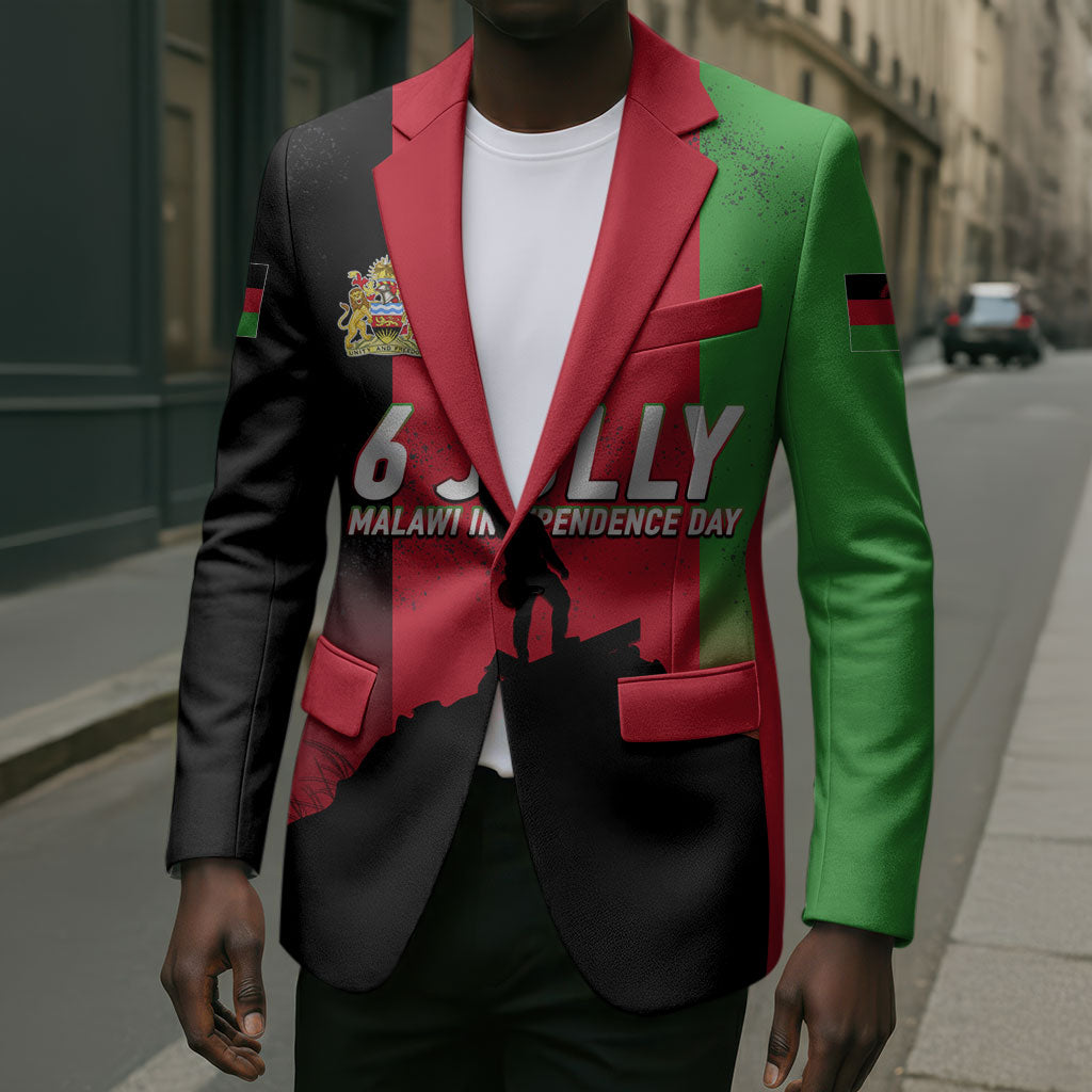 Malawi Independence Day 6 July Blazer Malawian Flag Grunge Soldier