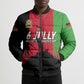 Malawi Independence Day 6 July Bomber Puffer Jacket Malawian Flag Grunge Soldier