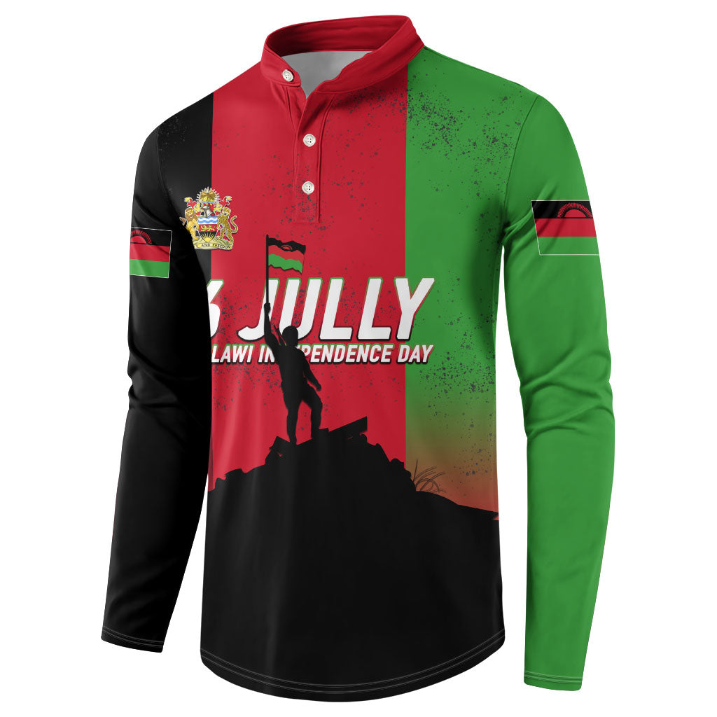 Malawi Independence Day 6 July Button Sweatshirt Malawian Flag Grunge Soldier