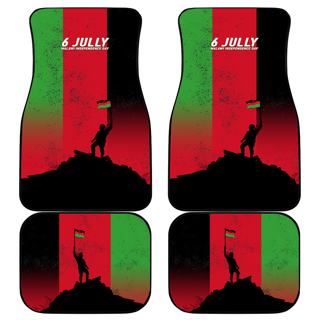 Malawi Independence Day 6 July Car Mats Malawian Flag Grunge Soldier