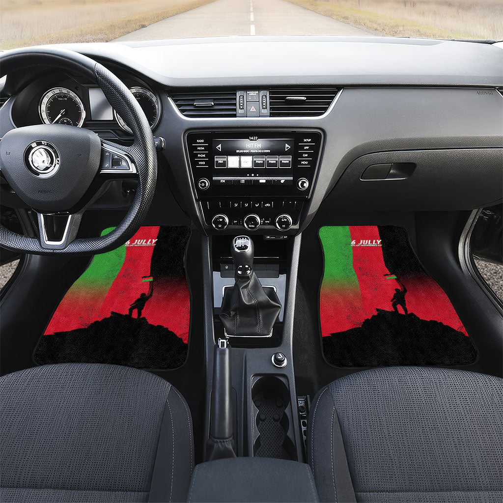 Malawi Independence Day 6 July Car Mats Malawian Flag Grunge Soldier