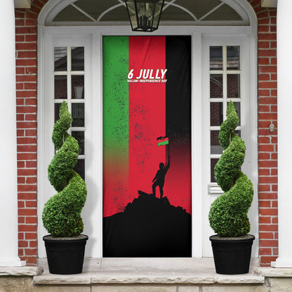 Malawi Independence Day 6 July Door Cover Malawian Flag Grunge Soldier