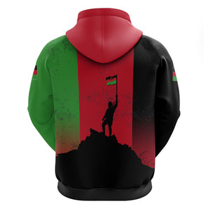 Malawi Independence Day 6 July Hoodie Malawian Flag Grunge Soldier