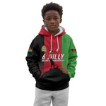 Malawi Independence Day 6 July Kid Hoodie Malawian Flag Grunge Soldier