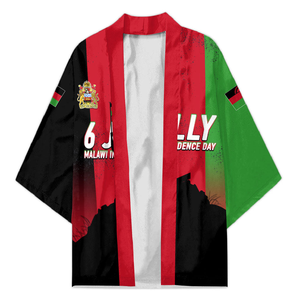 Malawi Independence Day 6 July Kimono Malawian Flag Grunge Soldier