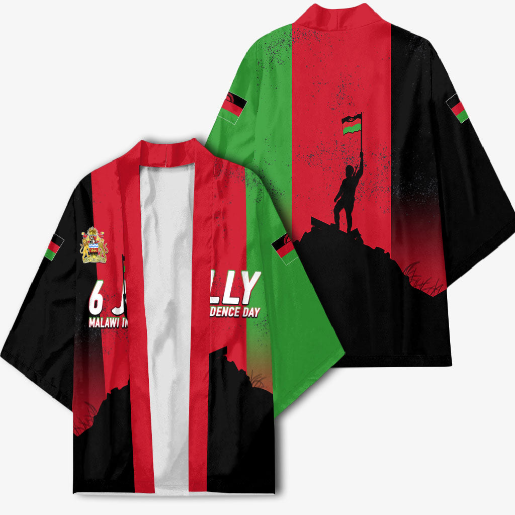 Malawi Independence Day 6 July Kimono Malawian Flag Grunge Soldier