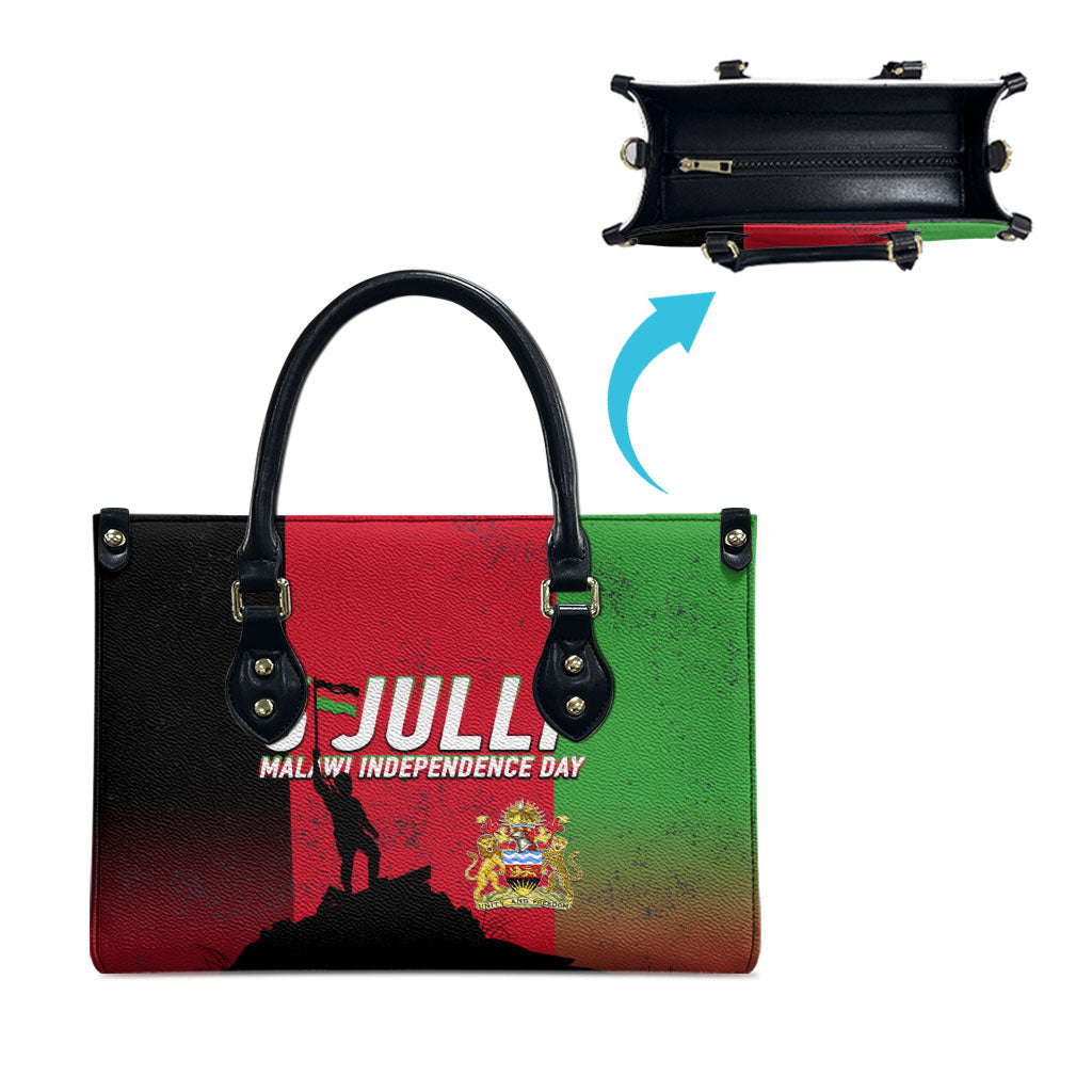 Malawi Independence Day 6 July Leather Bag Malawian Flag Grunge Soldier