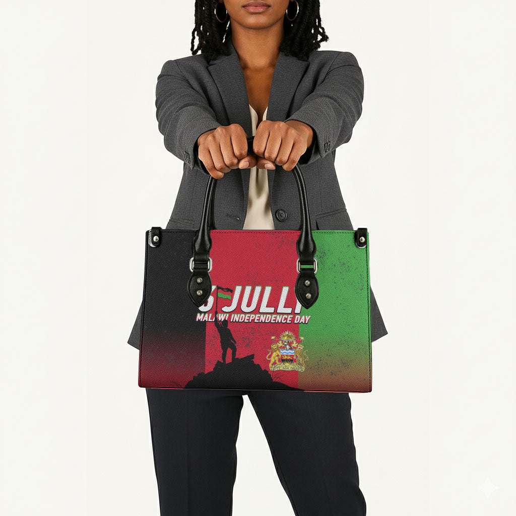 Malawi Independence Day 6 July Leather Bag Malawian Flag Grunge Soldier