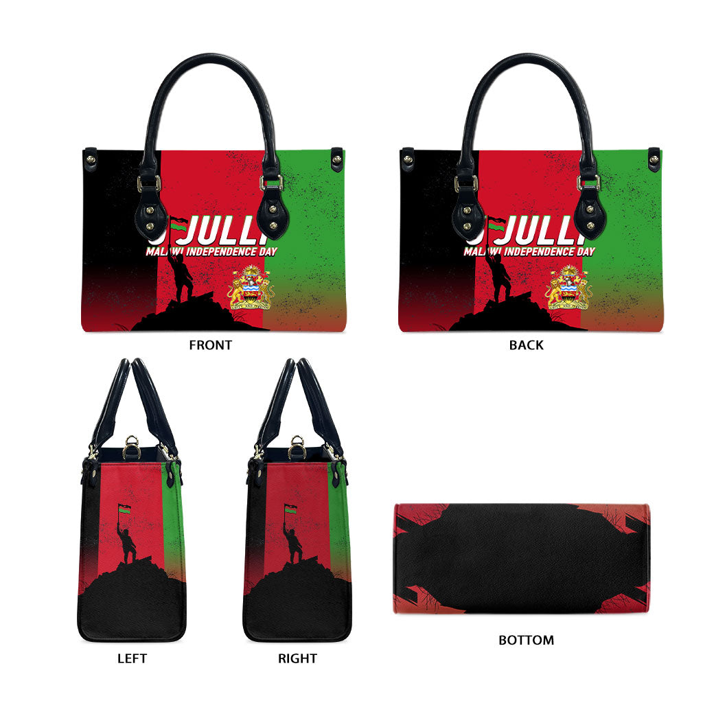 Malawi Independence Day 6 July Leather Bag Malawian Flag Grunge Soldier